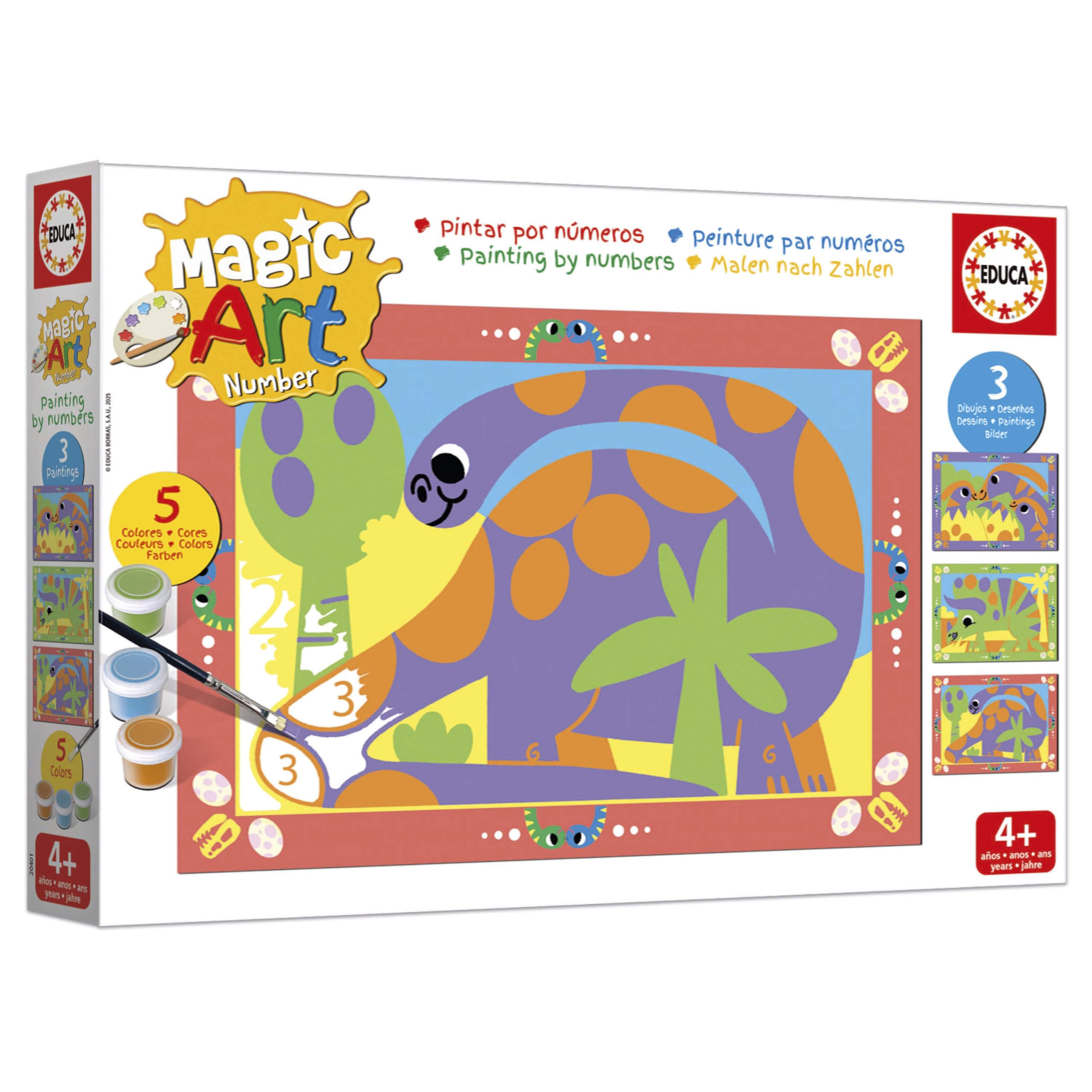educa-magic-art-dinosaurierzahlen-20401-malen-nach-zahlen-ab-4-jahren image 3