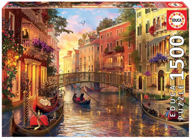 educa-17124-venedig-puzzle-1500-teile-sonnenuntergang image 1