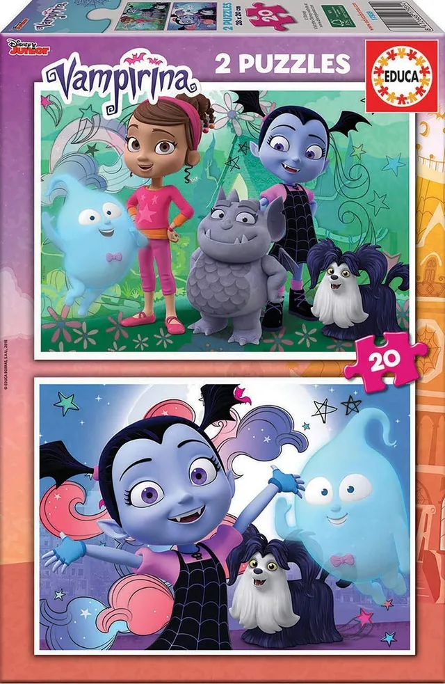 educa-vampirina-puzzle-2x20-teile-kinder-ab-3-jahre image 1