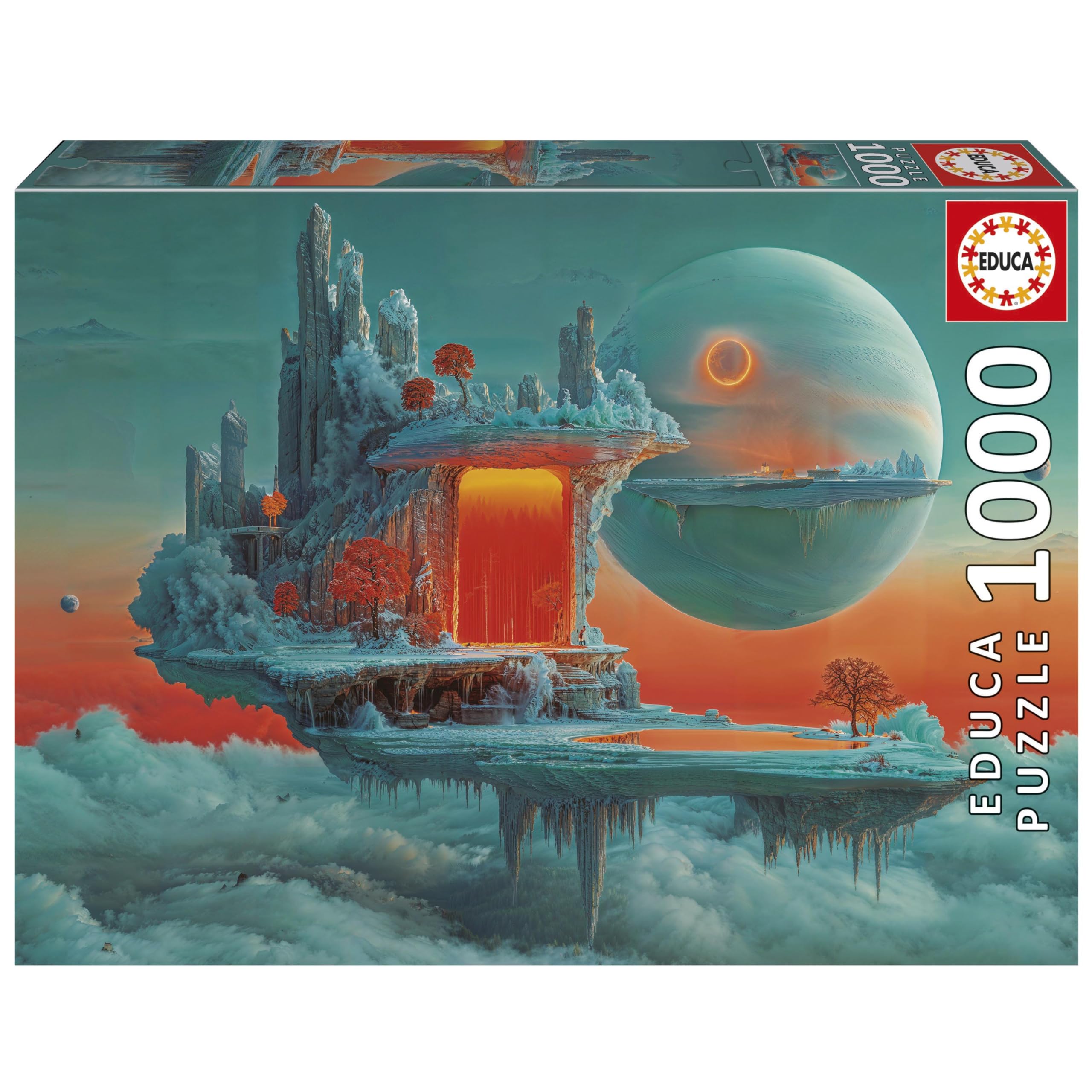 educa-planet-feuer-eis-1000-teile-puzzle-68-x-48-cm image 1
