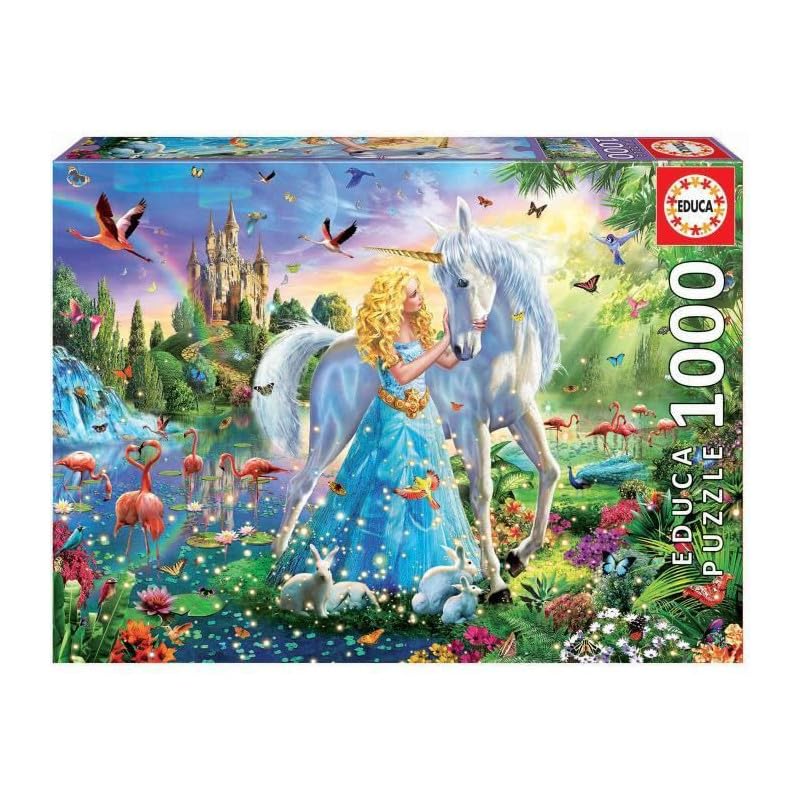 educa-prinzessin-und-einhorn-puzzle-1000-teile-fantasy-17654 image 7