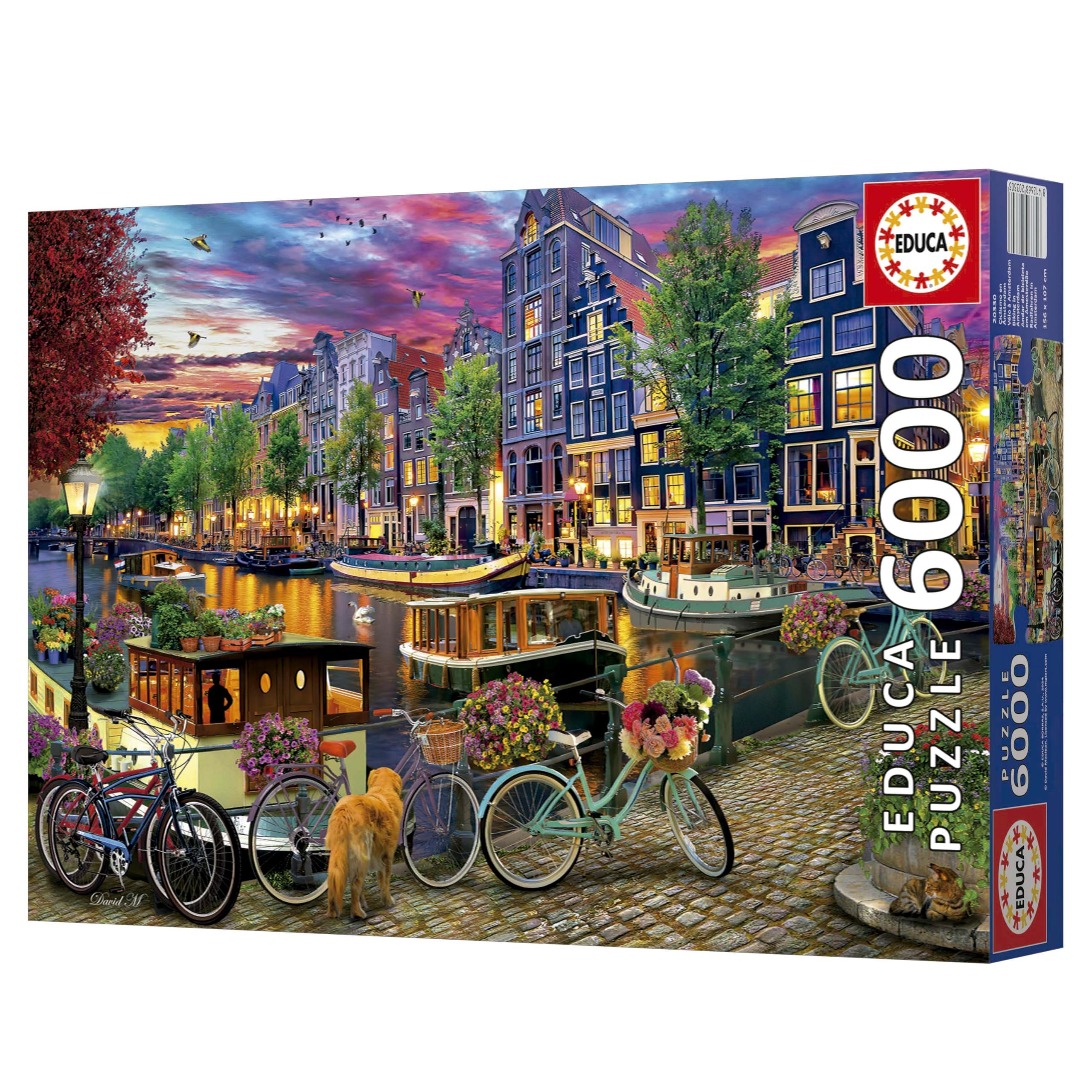 educa-6000-teile-puzzle-radfahren-in-amsterdam-156x107-cm image 3