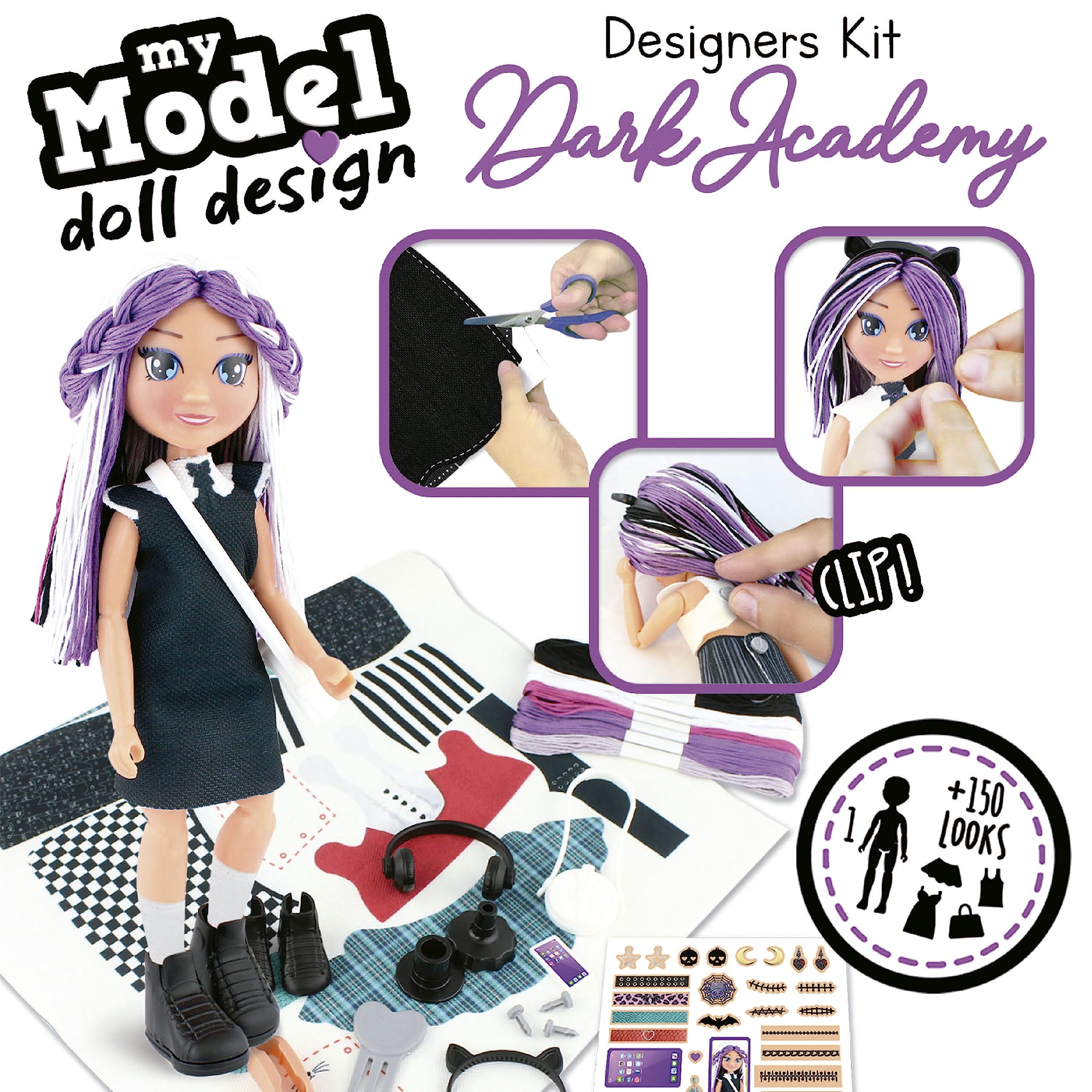 educa-19827-my-model-dark-academy-puppe-design-set image 2