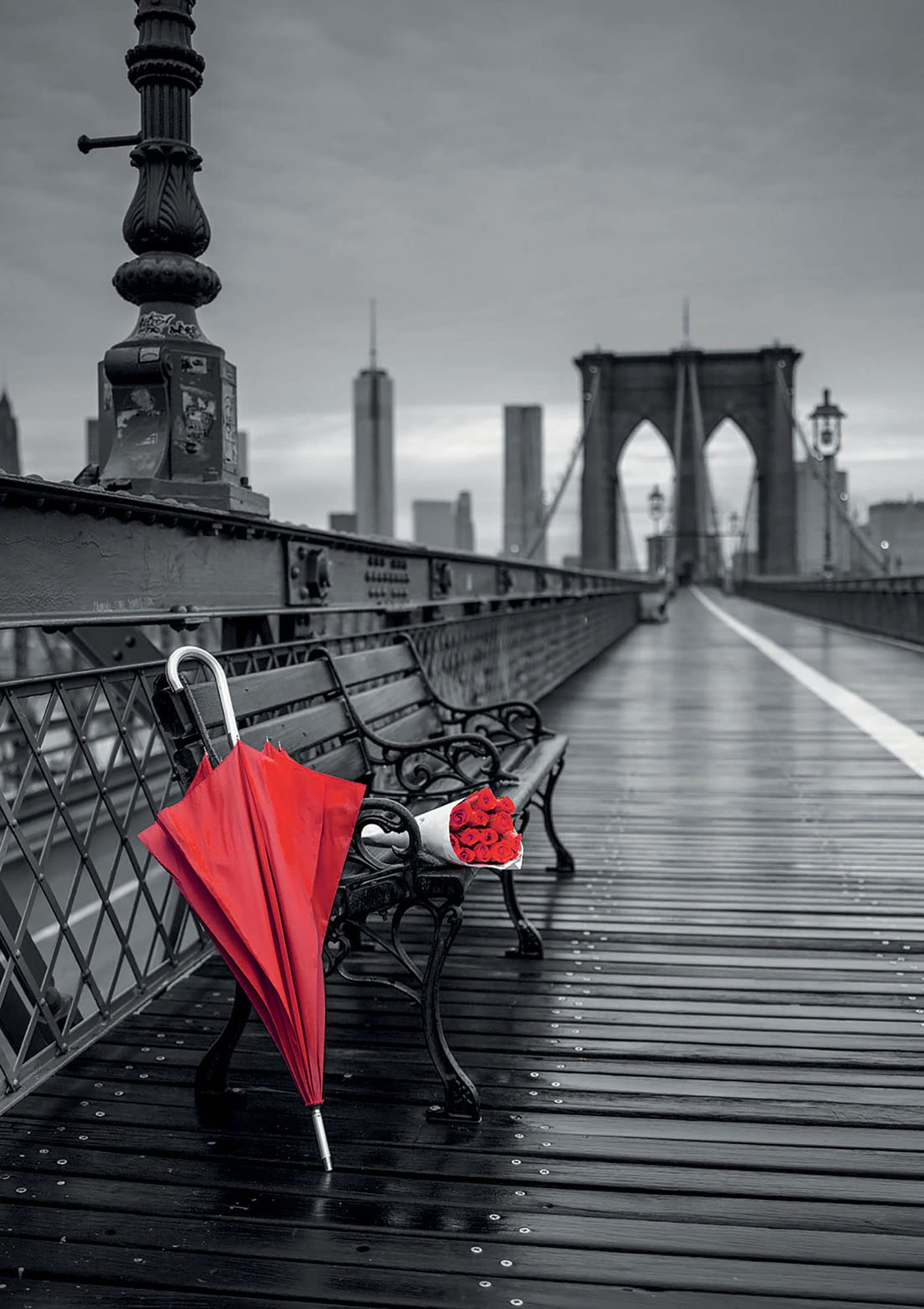 educa-roter-schirm-brooklyn-puzzle-1000-teile image 2
