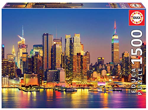 educa-18466-manhattan-bei-nacht-puzzle-1500-teile-skyline image 7