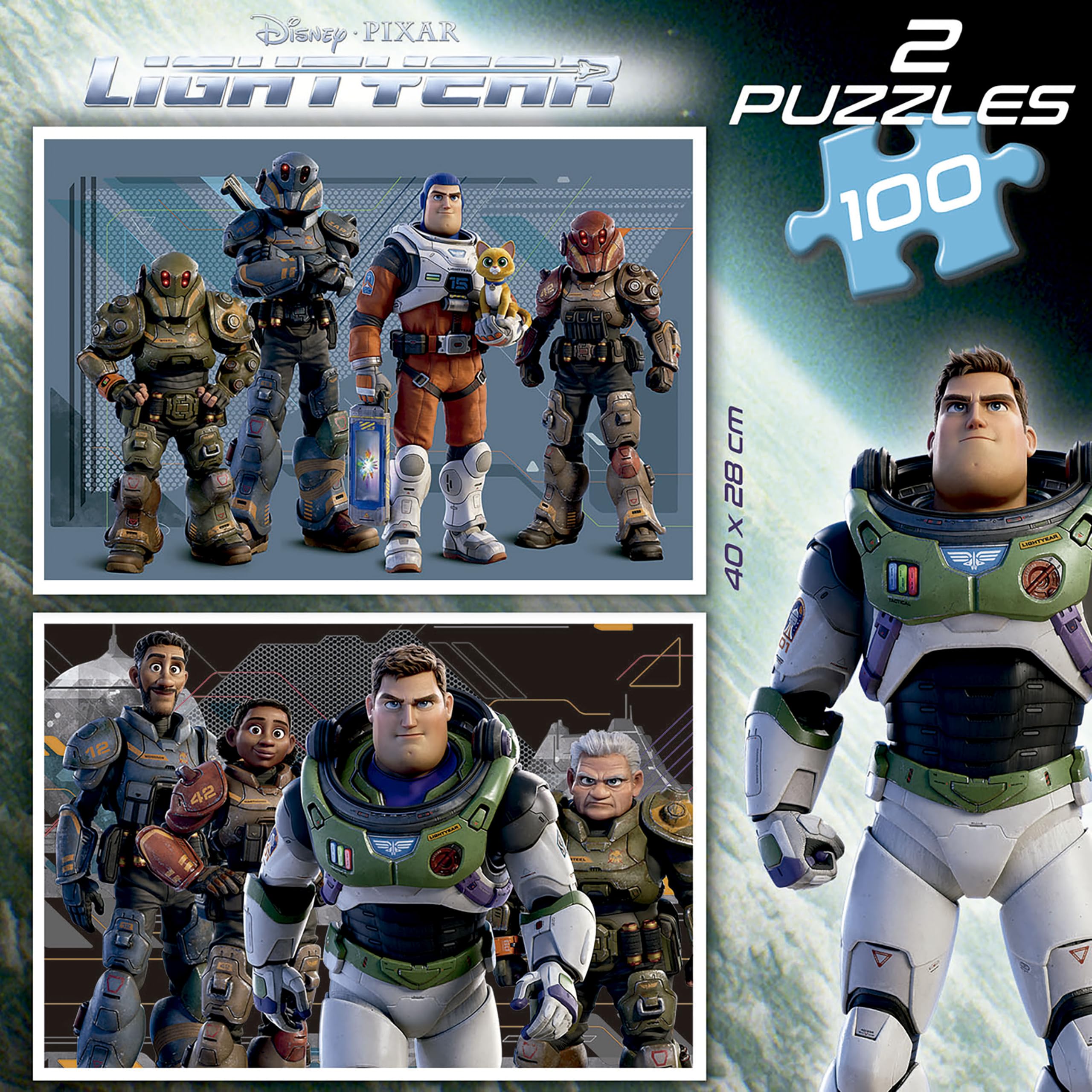 educa-lightyear-puzzle-set-2x100-teile-ab-5-jahren-disney image 2