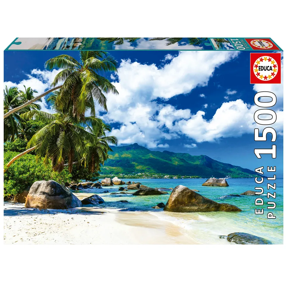 educa-seychellen-19564-puzzle-1500-teile-strand-ab-14-jahren image 1