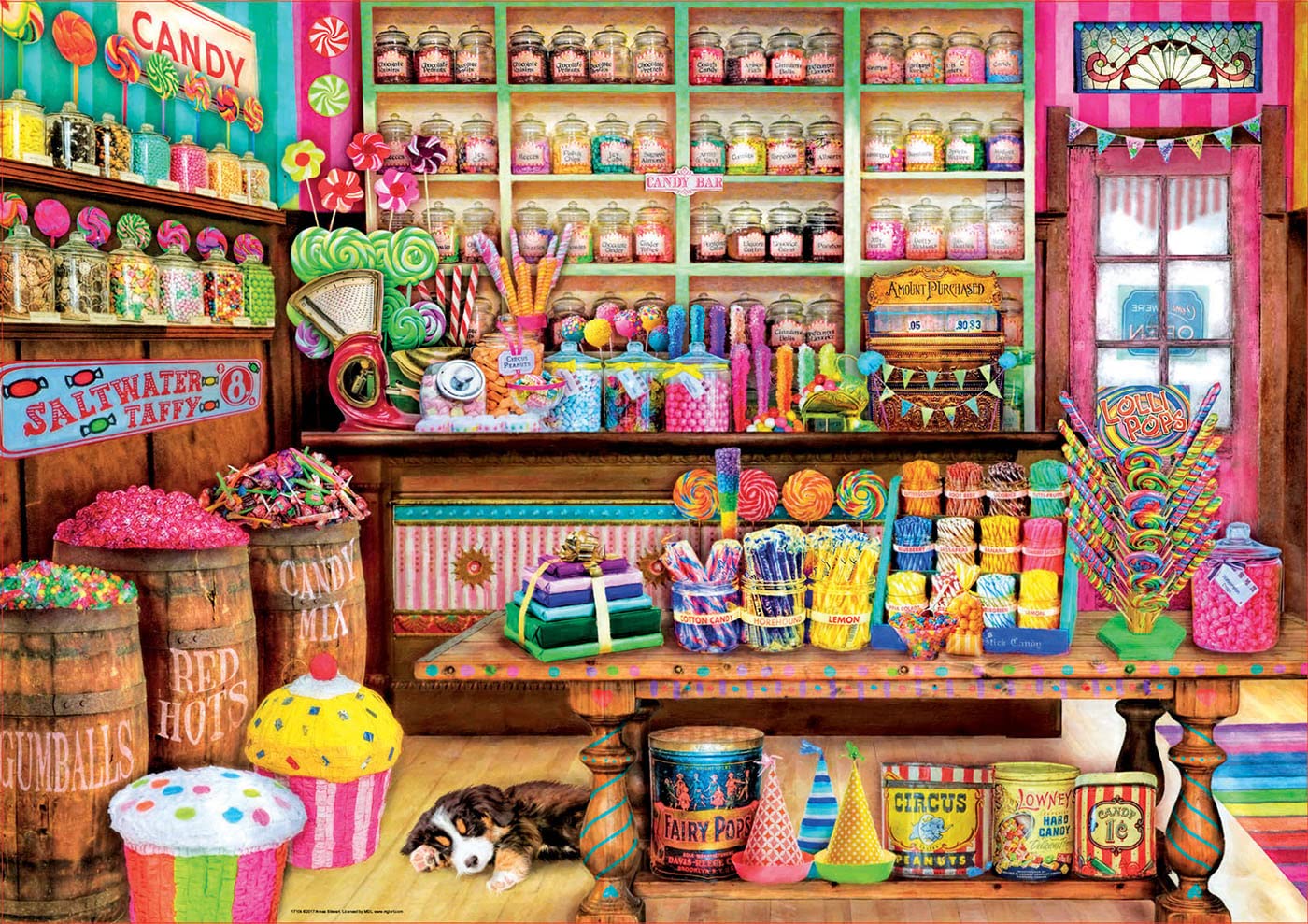 educa-the-candy-shop-17104-puzzle-1000-teile-s-warenladen image 2
