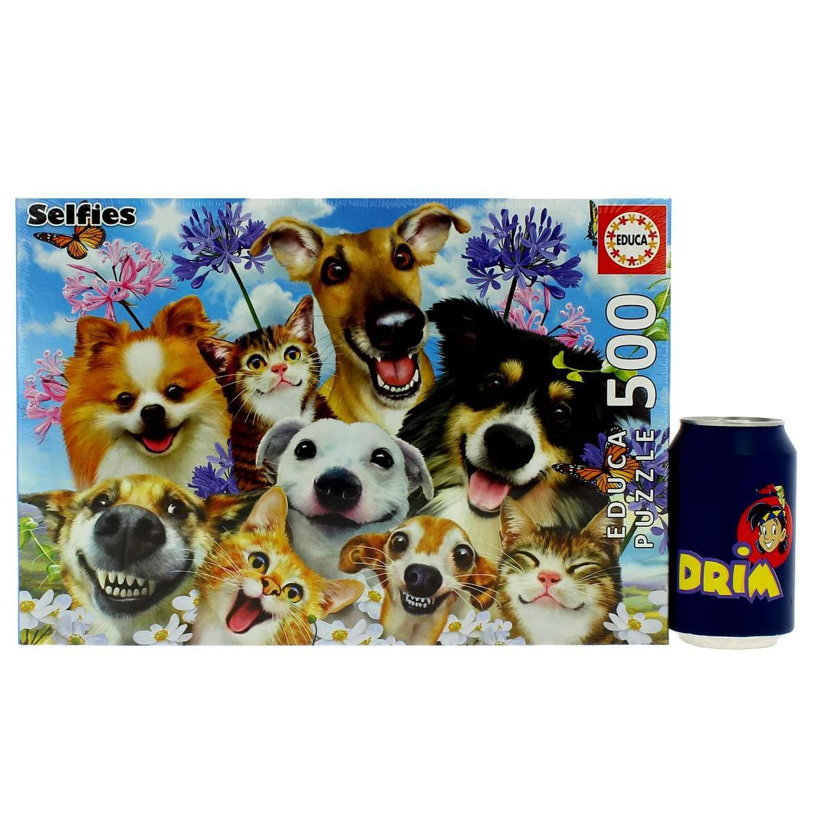 educa-hunde-und-katzen-selfie-puzzle-500-teile-tiermotiv image 4