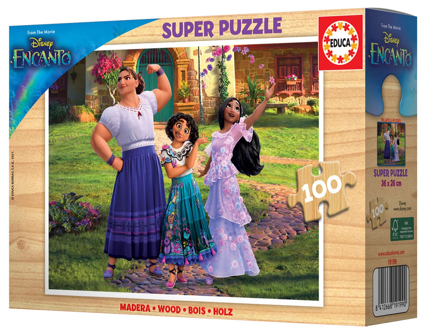educa-disney-encanto-holzpuzzle-100-teile-mirabel-kinder-ab-6-jahren image 2