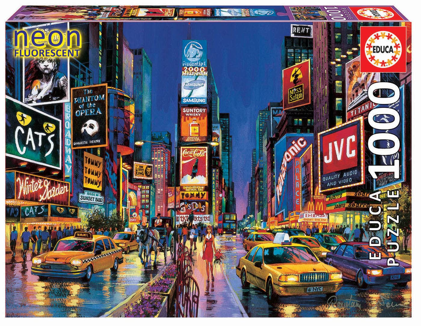 educa-neon-times-square-new-york-1000-teile-puzzle-leucht-13047 image 1