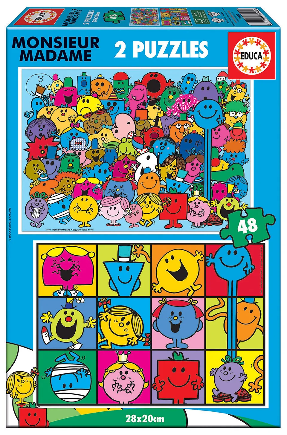 educa-19402-monsieur-madame-2x48-puzzle-ab-4-jahren image 1