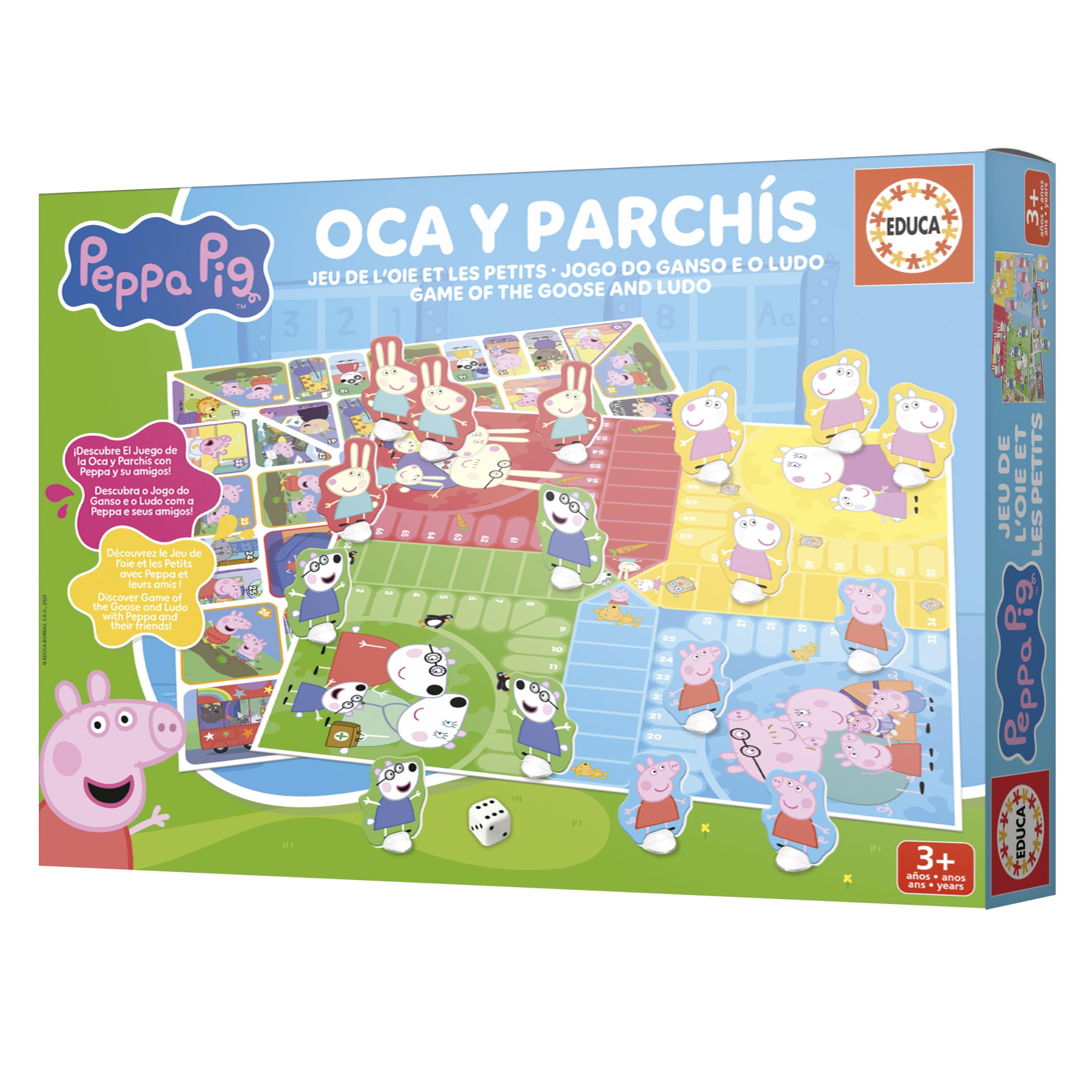 educa-20437-peppa-wutz-2-in-1-brettspiel-g-nsespiel-ludo image 3