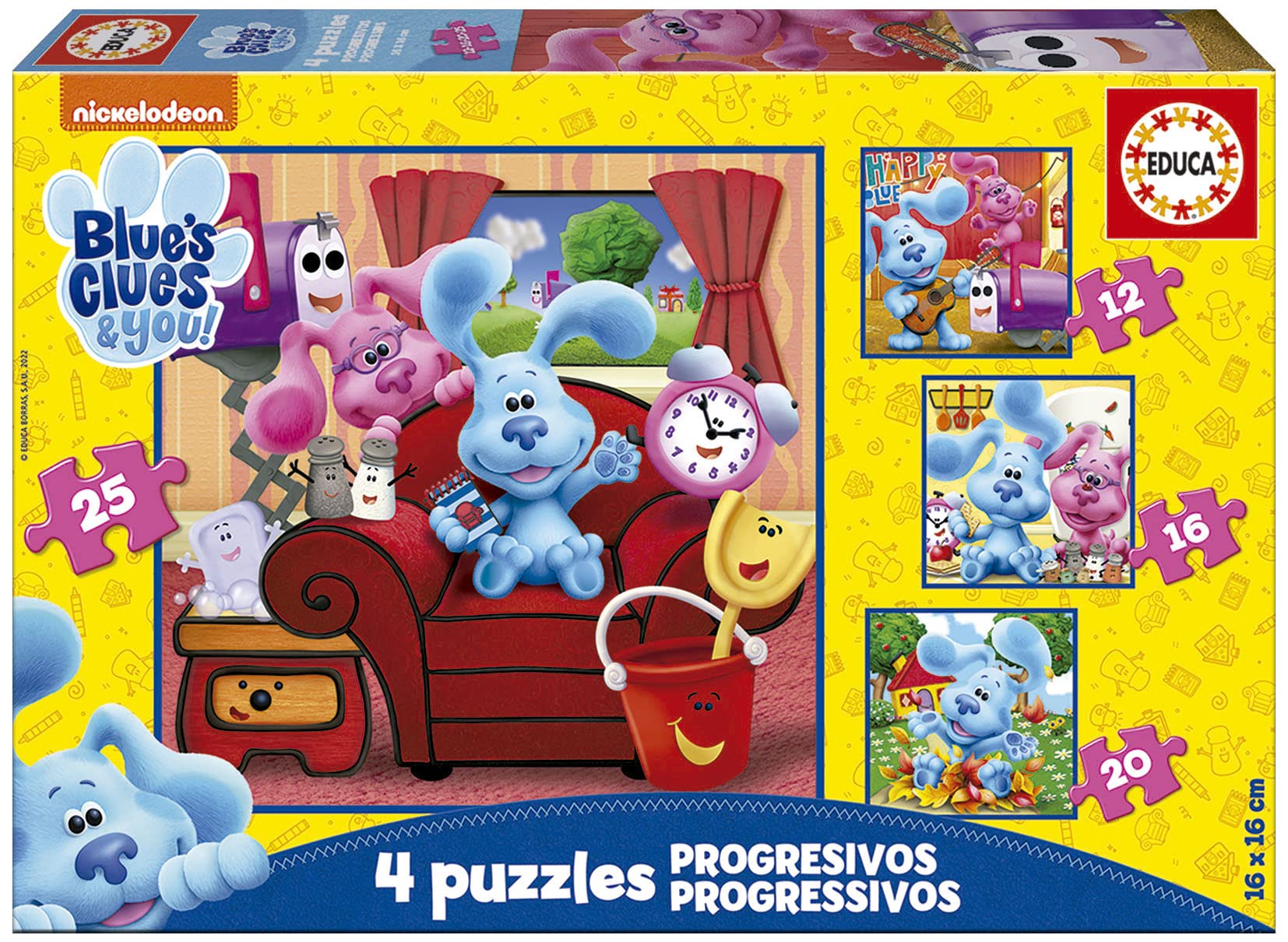 educa-19398-blue-s-clues-you-puzzle-set-4-in-1-ab-3-jahren image 1