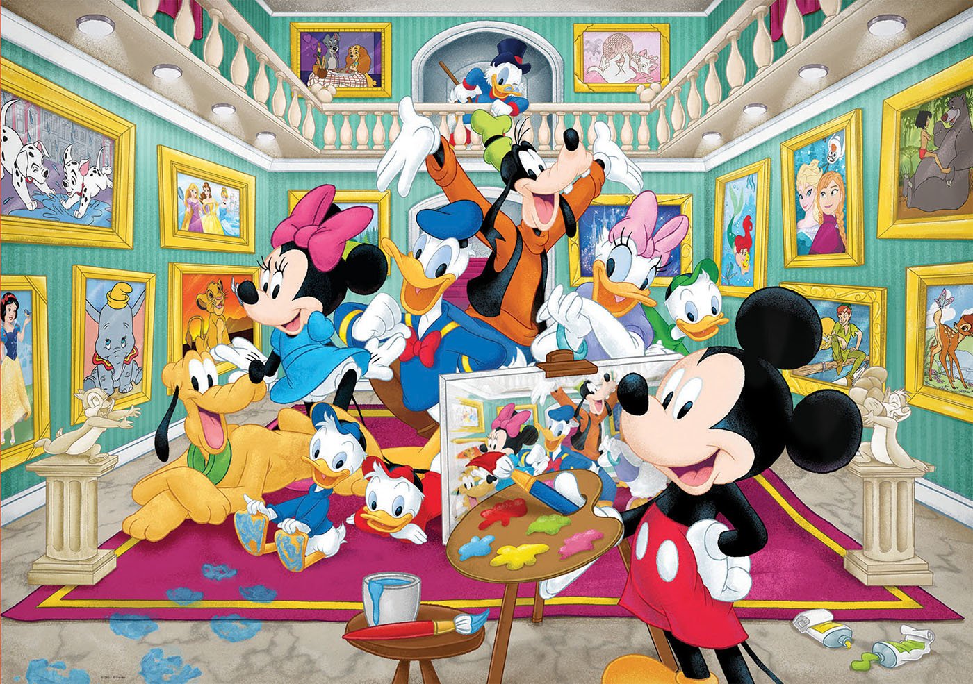 educa-17695-mickeys-kunstgalerie-puzzle-1000-teile image 2