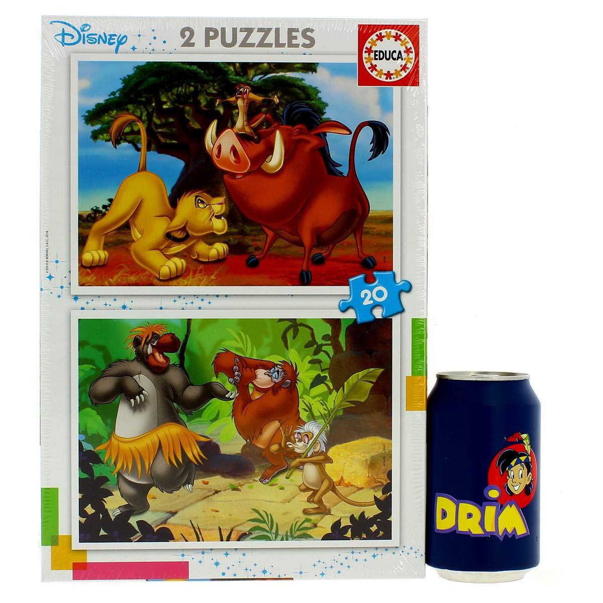educa-disney-tiere-18103-2x20-teile-puzzleset-ab-3-jahren image 3