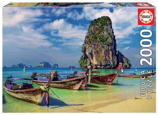 educa-18007-krabi-puzzle-2000-teile-strand-thailand image 1