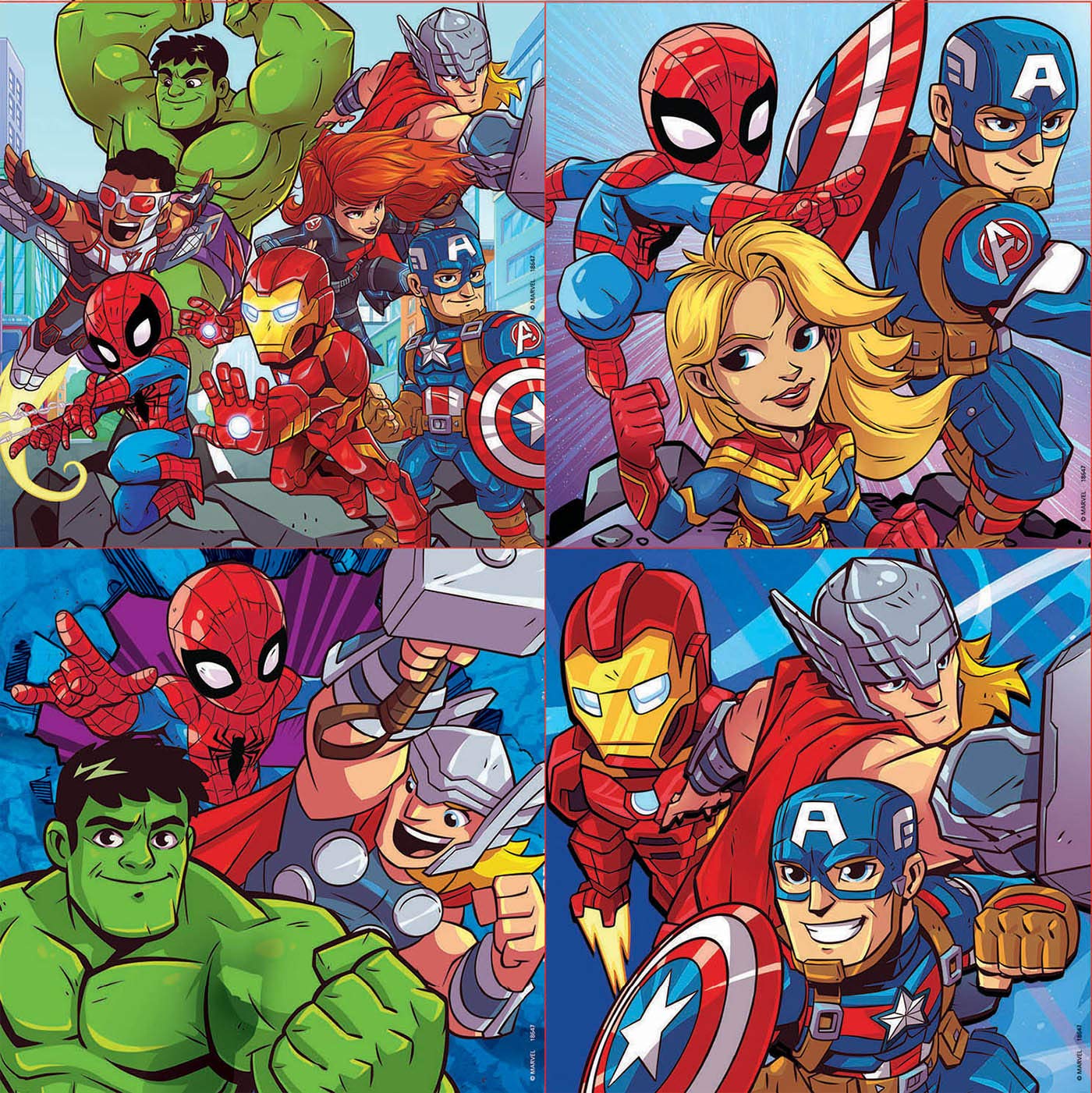 educa-marvel-super-hero-adventures-kinderpuzzle-4er-set-12-25teile image 2