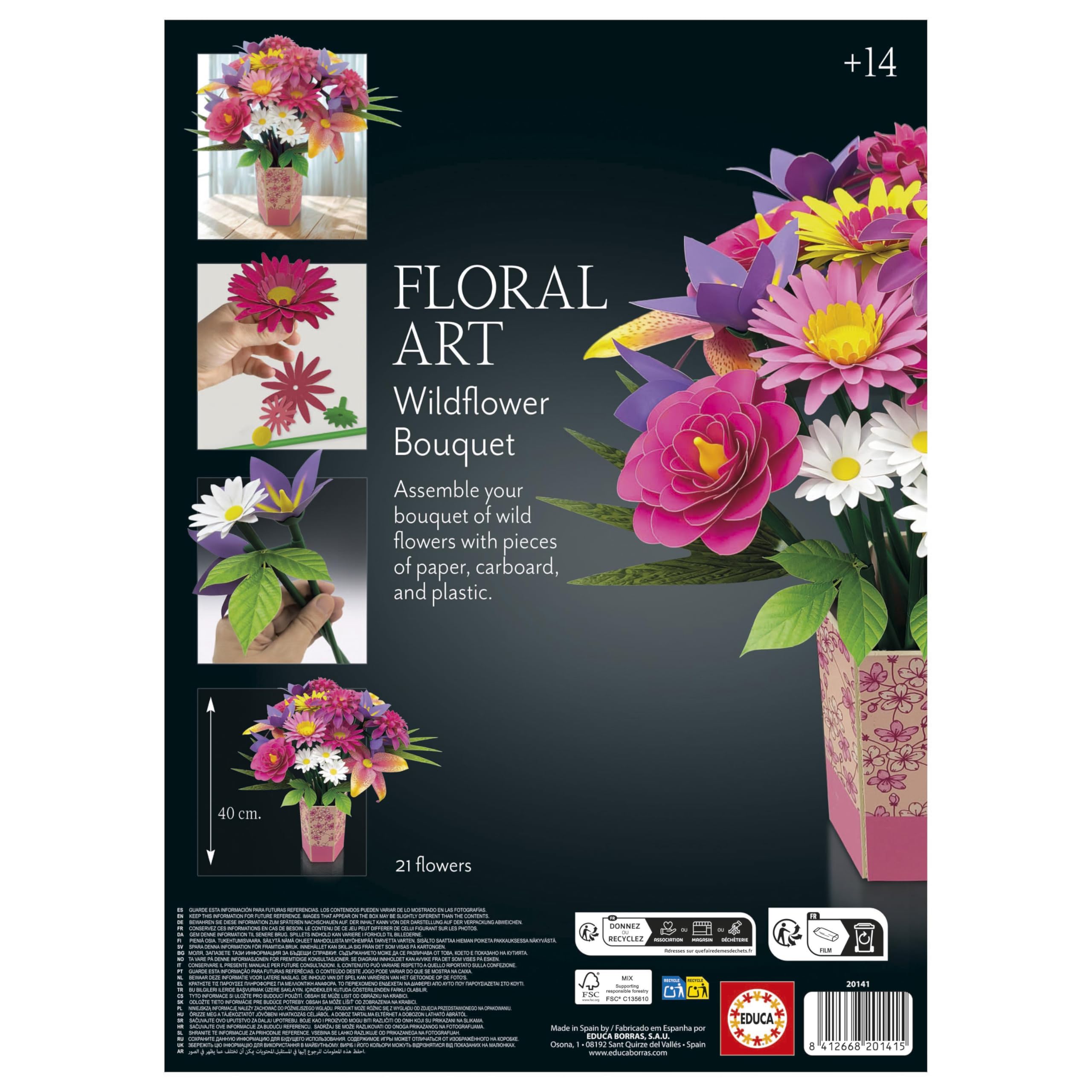 educa-floral-art-strau-wilder-blumen-bastelset-19-blumen image 2