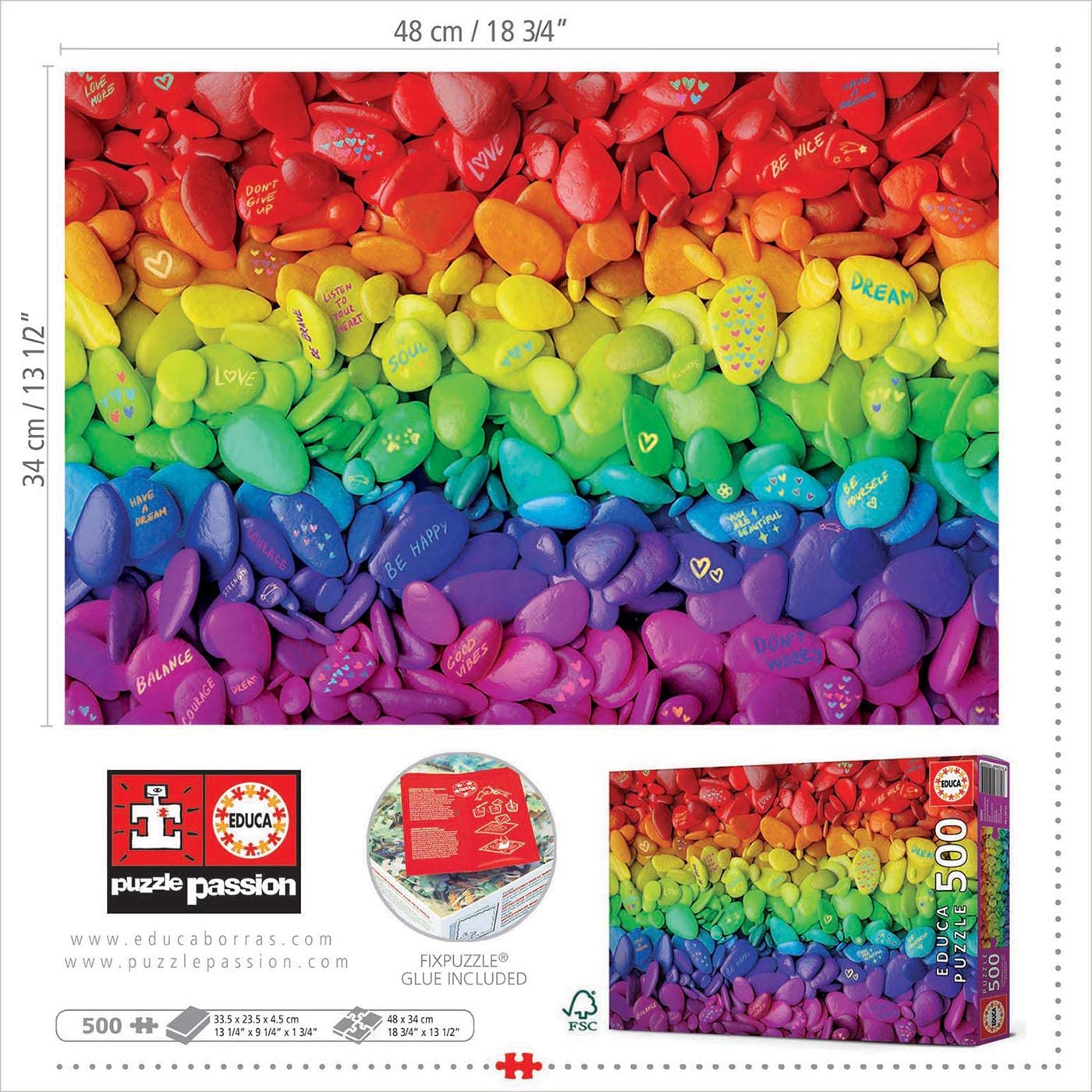 educa-kieselsteine-500-teile-puzzle-regenbogen-ab-10-jahren image 3