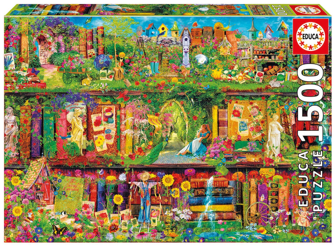 educa-16766-the-garden-shelf-puzzle-1500-teile-85x60 image 1