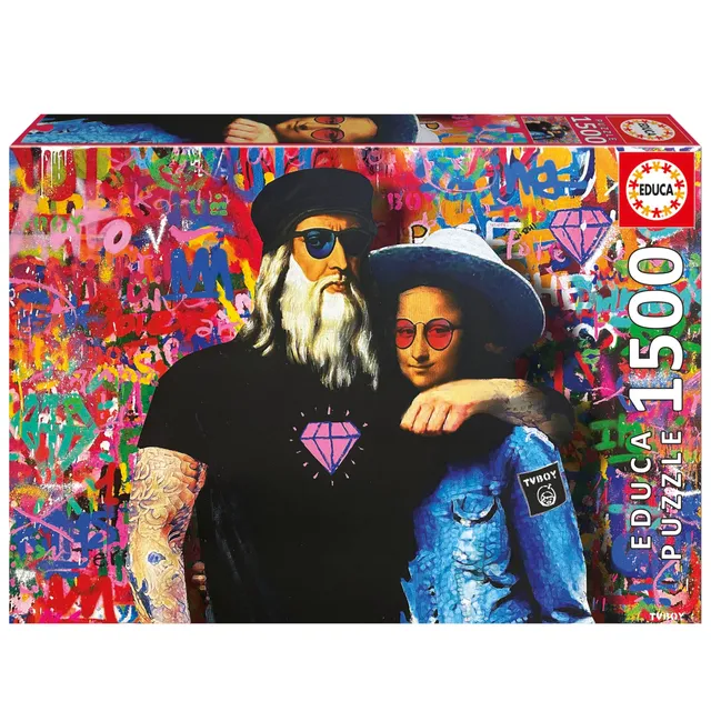 educa-leo-und-lisa-tv-boy-puzzle-1500-teile-85x60-cm-ab-14-jahren image 1