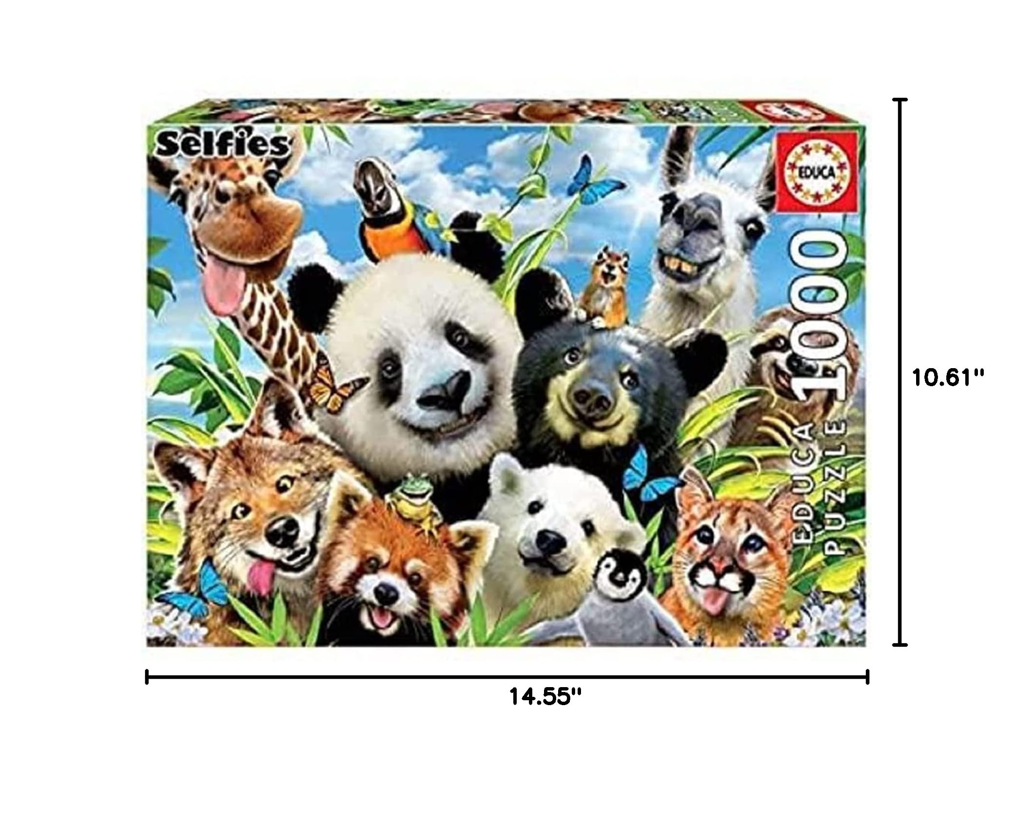 educa-tierfreunde-selfie-1000-teile-puzzle-bunt-ab-10 image 8