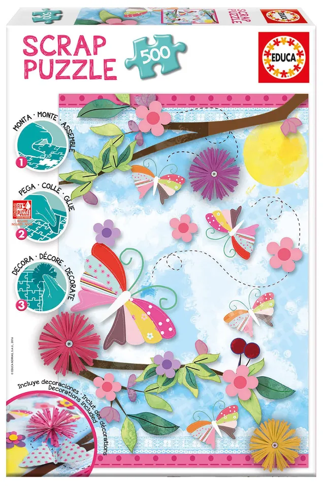 educa-16738-scrap-puzzle-garden-art-puzzle-500-teile-48x34-cm image 1