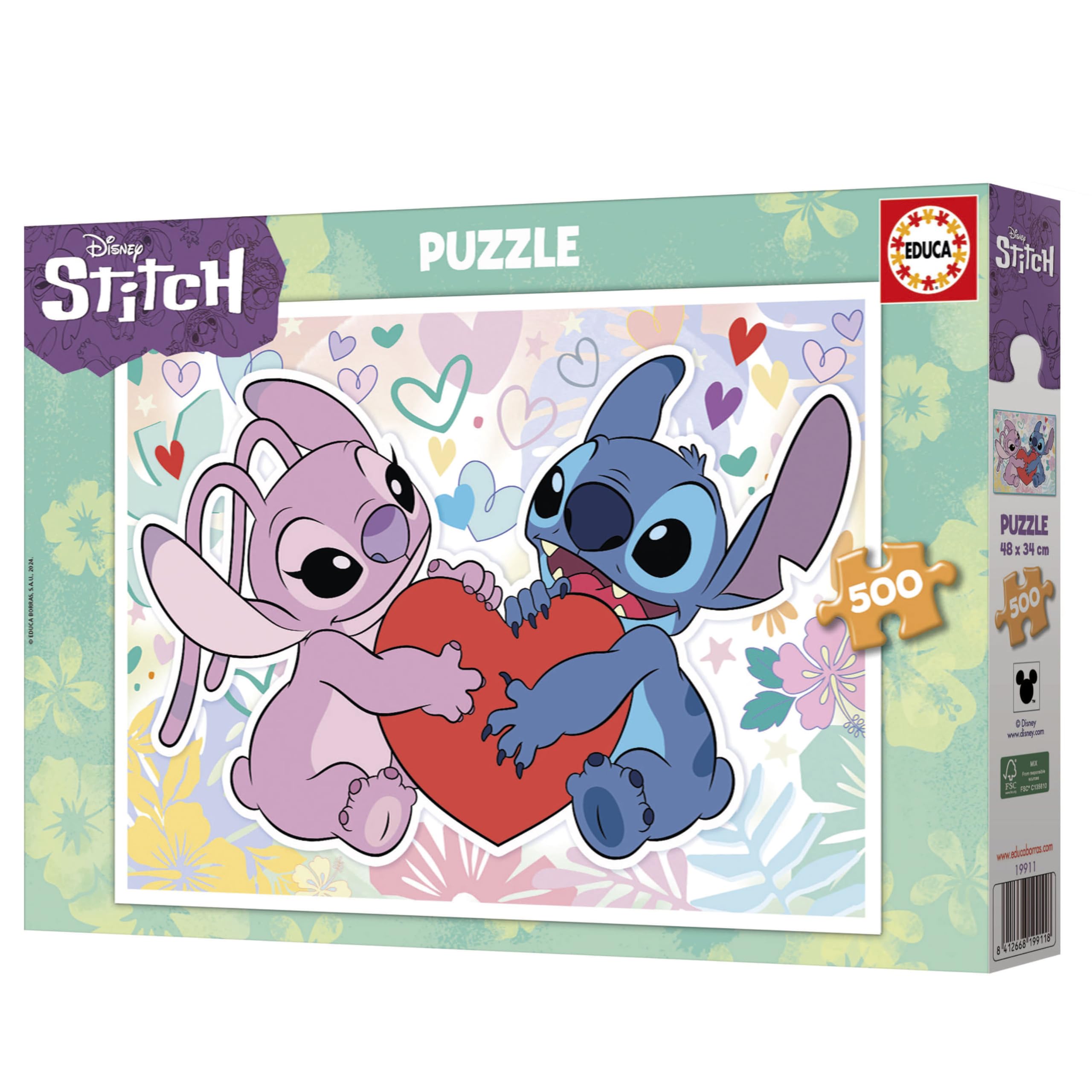 educa-19911-stitch-puzzle-500-teile-disney-ab-8-jahren image 4