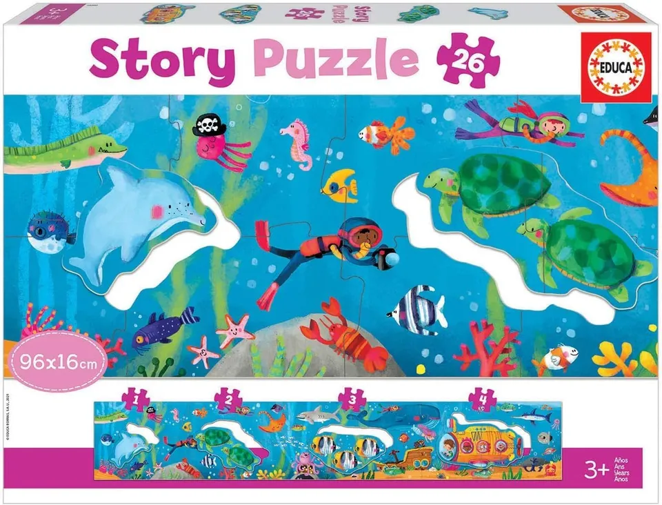 educa-unterwasserwelt-puzzle-26-teile-storypuzzle-ab-3 image 1