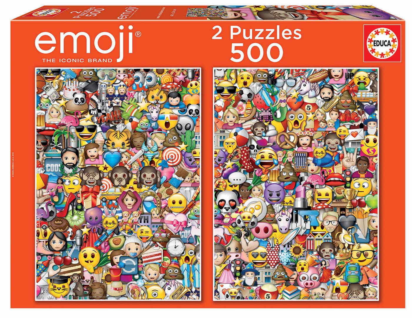 educa-17992-emoji-2x500-teile-puzzle-set-34x48-cm image 1