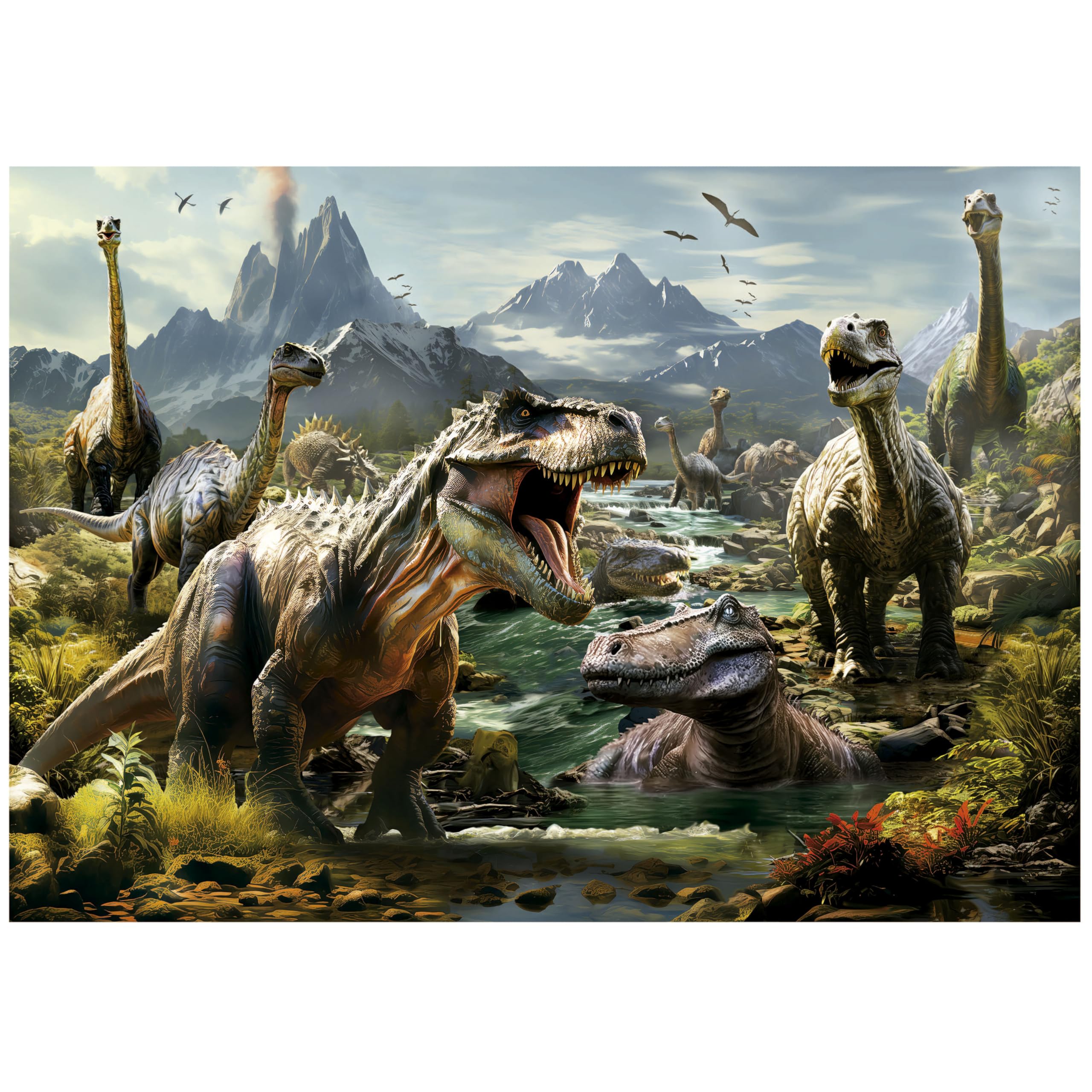 educa-19924-wilde-dinosaurier-puzzle-1000-teile-ab-14-jahren image 3