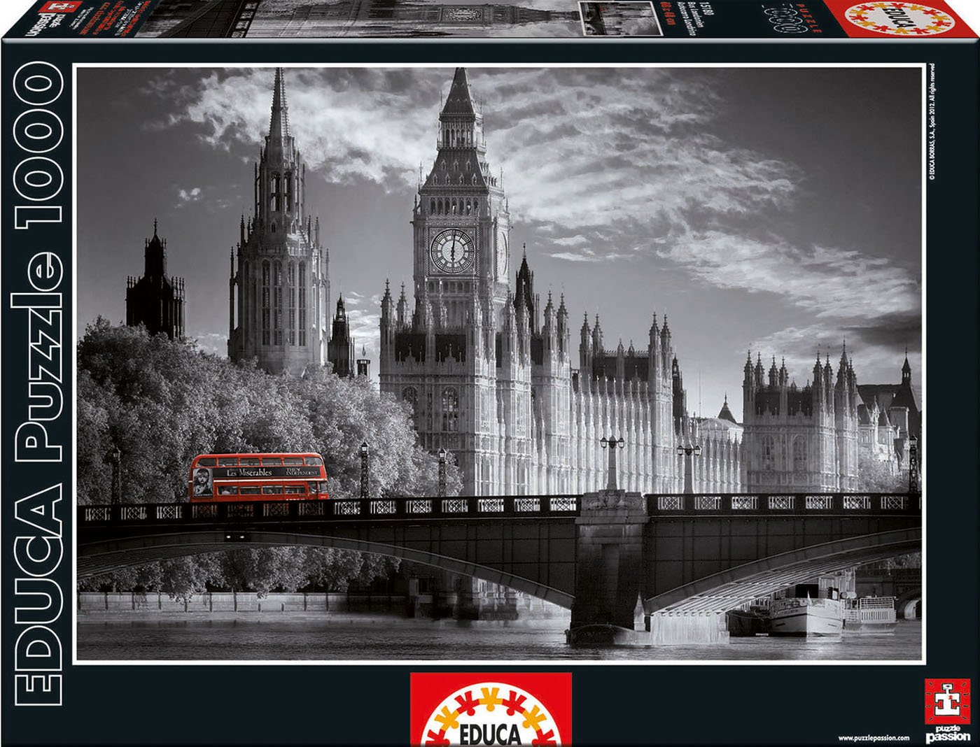 educa-15180-london-bus-puzzle-1000-teile-stadtmotiv image 1