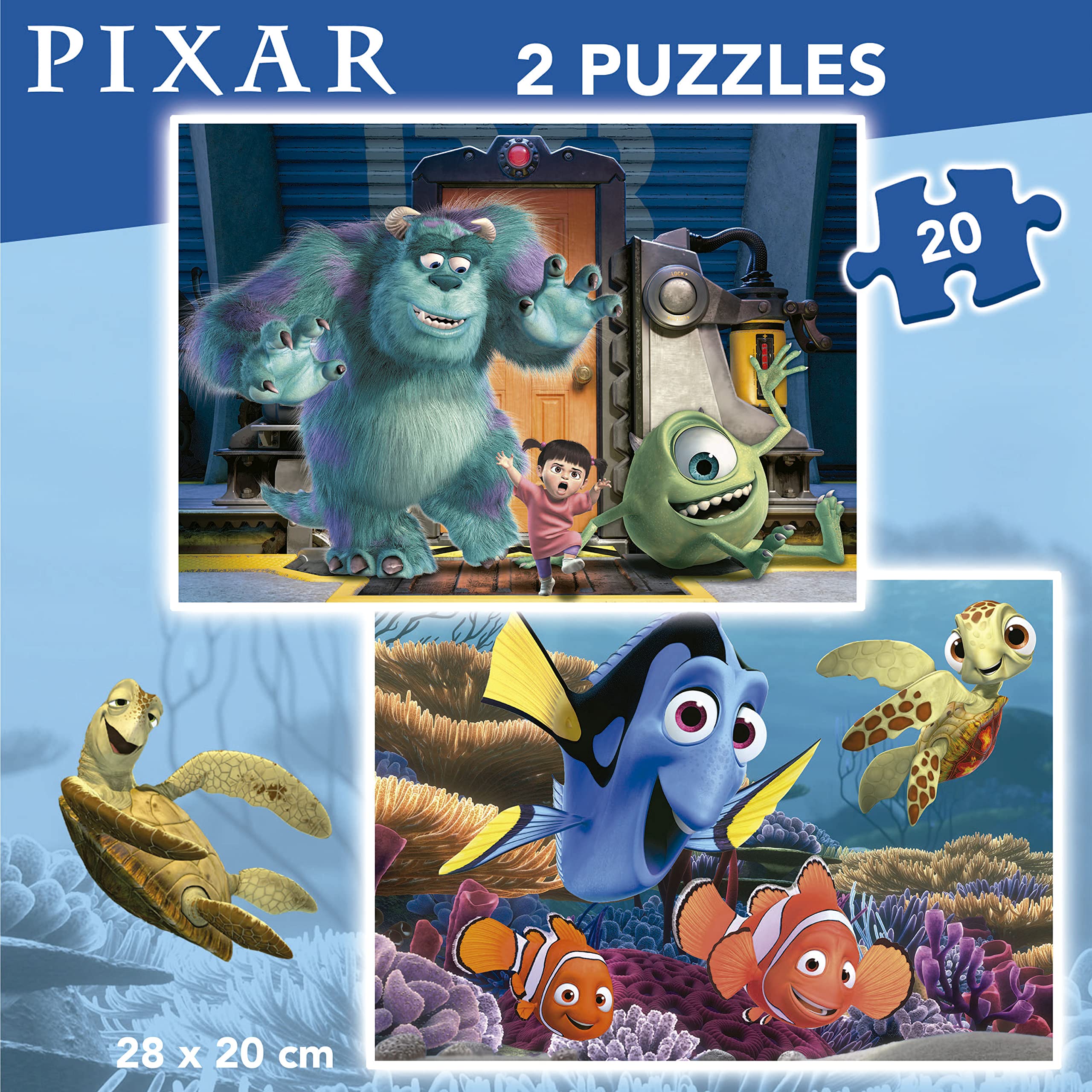 educa-pixar-nemo-monster-ag-puzzle-2x20-teile-ab-3-j image 3