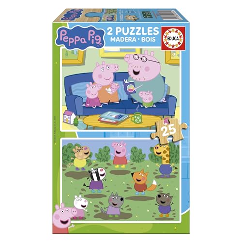 educa-peppa-pig-20324-holzpuzzle-2x25-teile-ab-4-jahren image 7