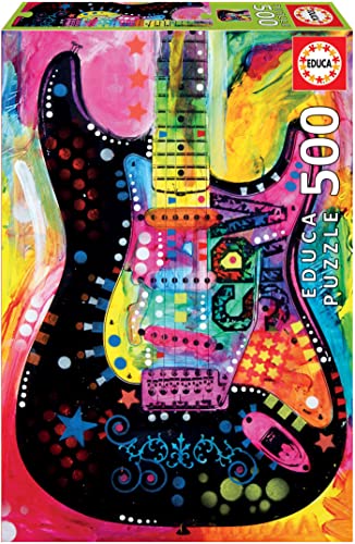 educa-17643-dean-russo-lenny-strat-puzzle-500-teile-gitarre image 5