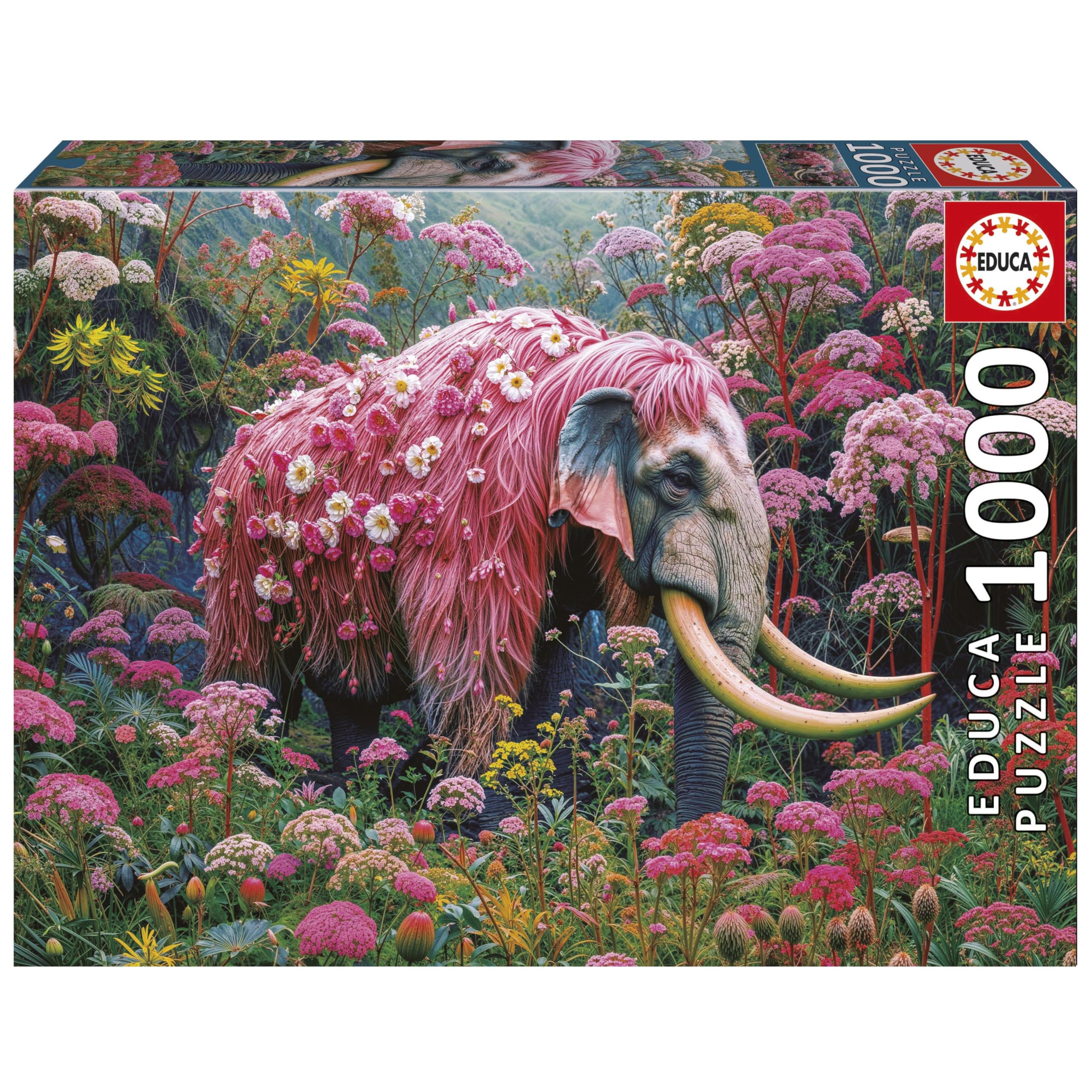 educa-20229-blumenelefant-1000-teile-puzzle-68x48-cm image 1