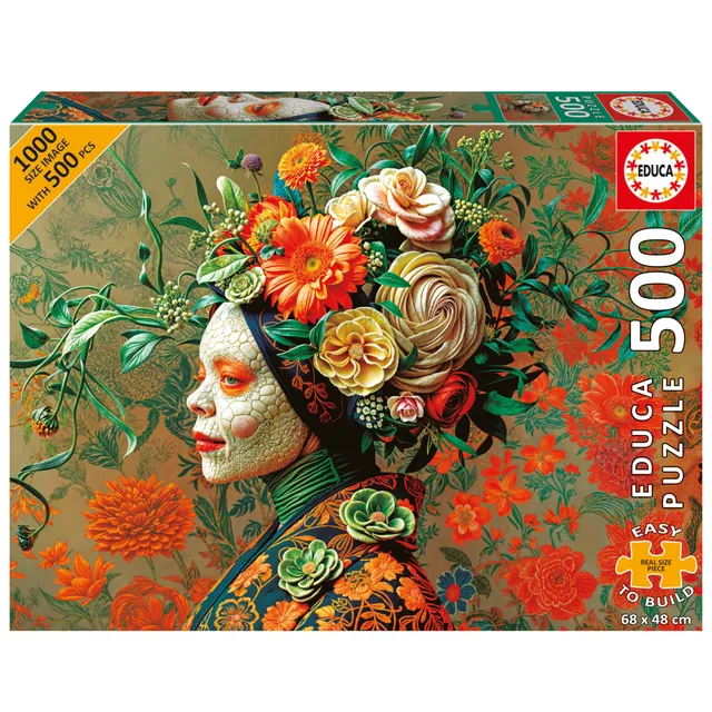 educa-k-nigin-eidechse-puzzle-500-teile-ab-11-jahren image 1