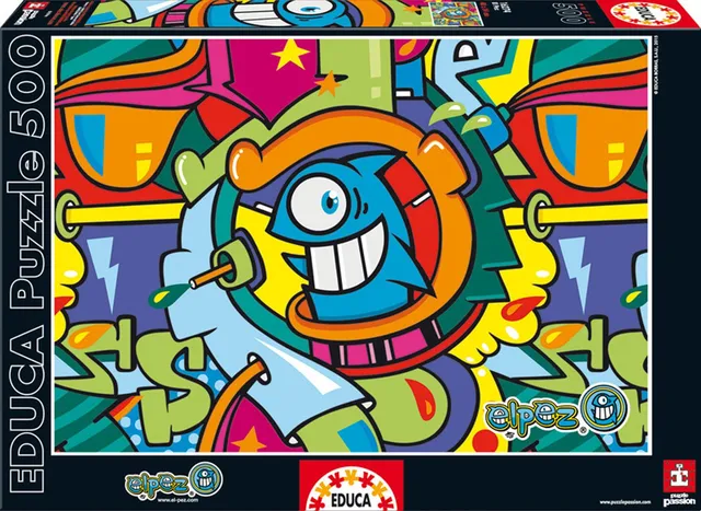 educa-16274-el-pez-puzzle-500-teile-fisch-motiv image 1