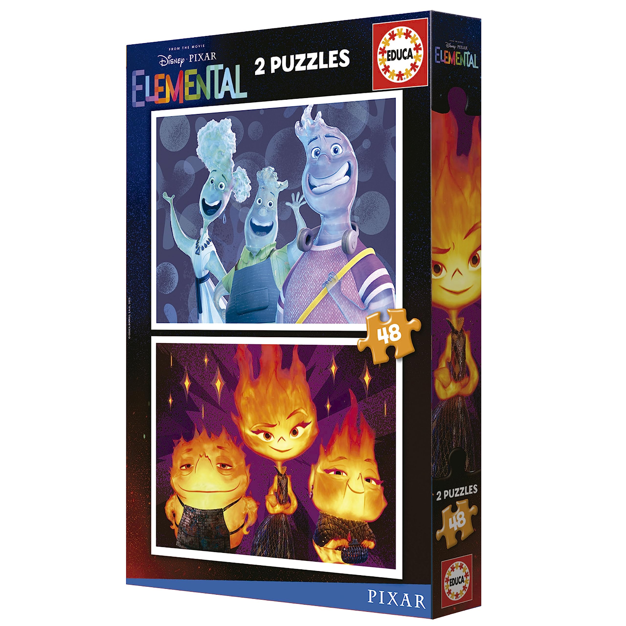 educa-elemental-2x48-teile-kinderpuzzle-disney-pixar-ab-4-jahren image 4