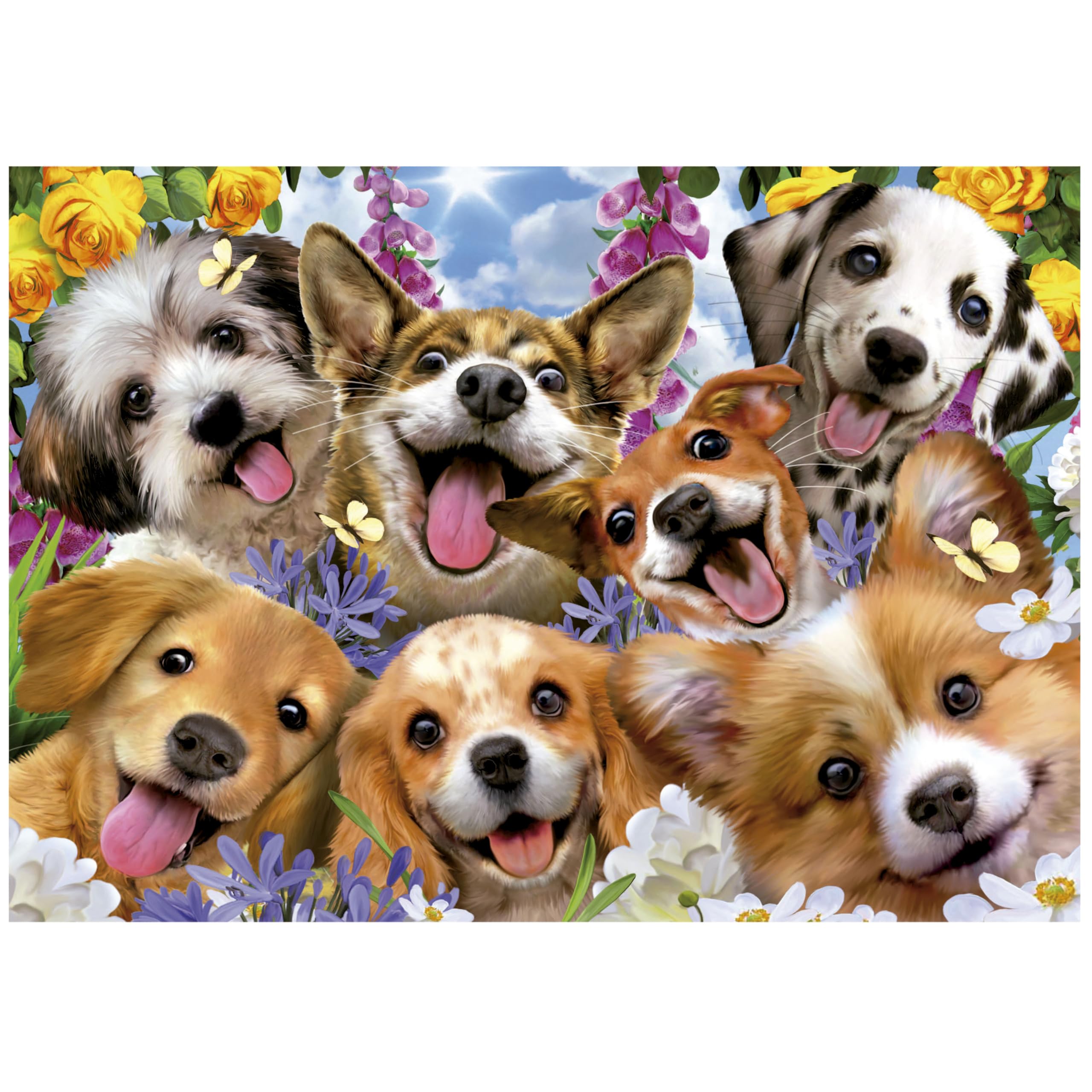 educa-19931-welpen-selfie-1000-teile-hunde-puzzle-ab-14-jahren image 2