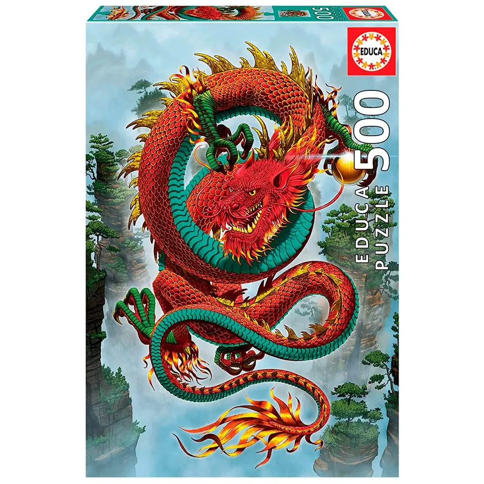 educa-dragon-19003-puzzle-500-teile-drache-vincent-hie image 1