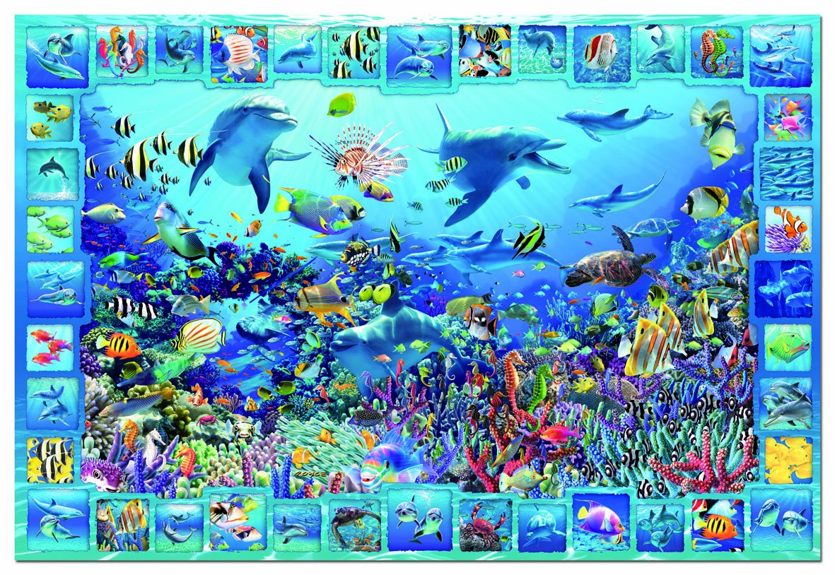 educa-14828-k-nigreich-der-delfine-puzzle-5000-teile-meer image 2