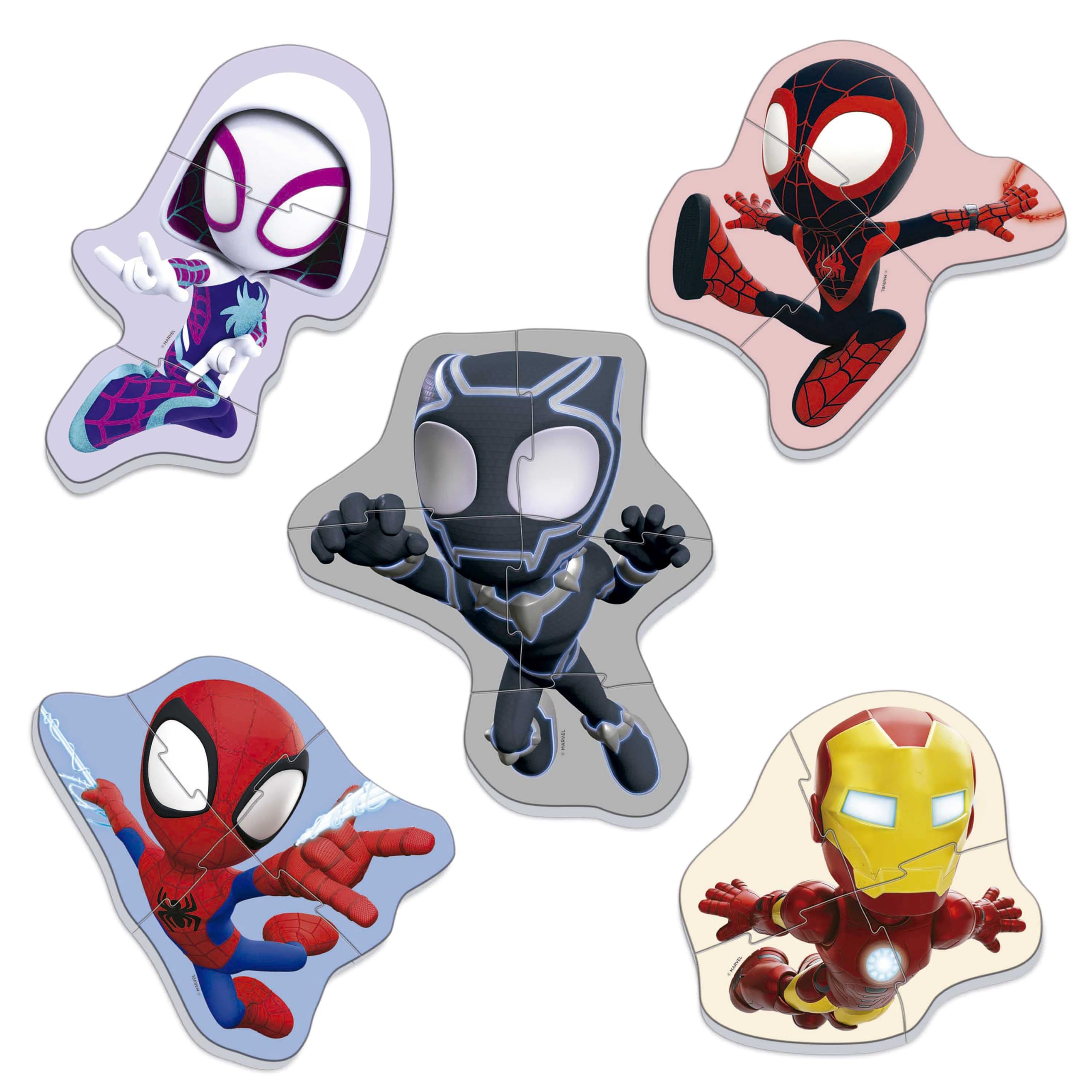 educa-19952-spidey-puzzle-set-5x-3-5-teile-ab-2-jahre image 2