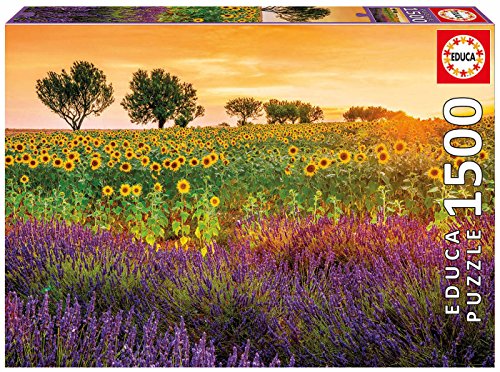 educa-17669-sonnenblumen-lavendel-puzzle-1500-teile image 3