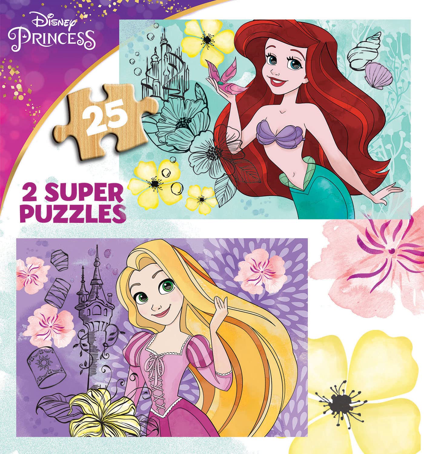 educa-disney-prinzessinnen-19288-holzpuzzle-2x25-ab-3-j image 2