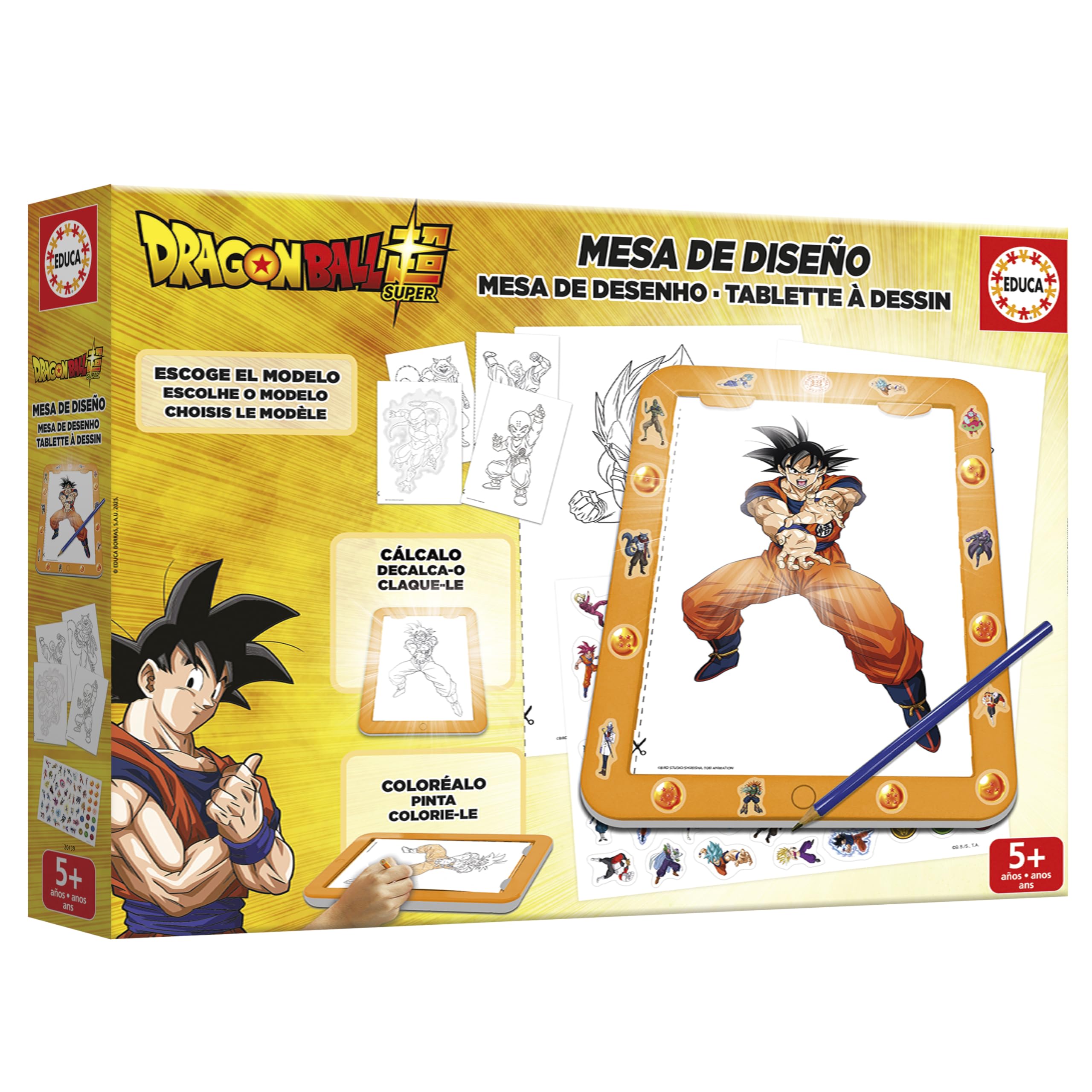 educa-dragon-ball-leuchttisch-maltisch-zeichenset-ab-5-jahren image 3