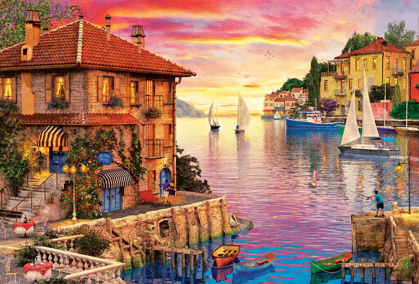 educa-17135-mittelmeer-hafen-puzzle-5000-teile-davison image 2