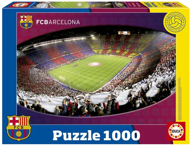 educa-15477-camp-nou-fc-barcelona-1000-teile-puzzle-mit-kleber image 1