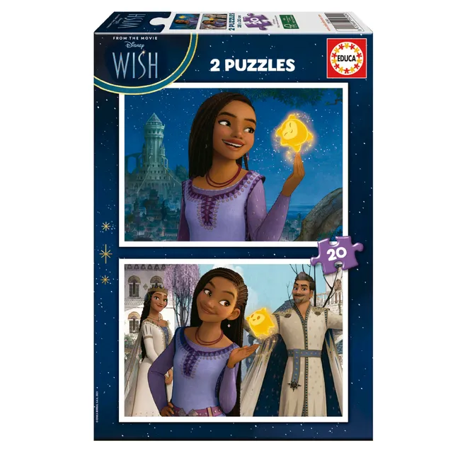 educa-disney-wish-puzzle-2x20-teile-kinder-ab-3-jahren image 1